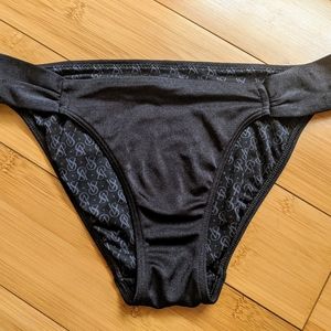 Victoria Secret black bikini bottoms, Small
